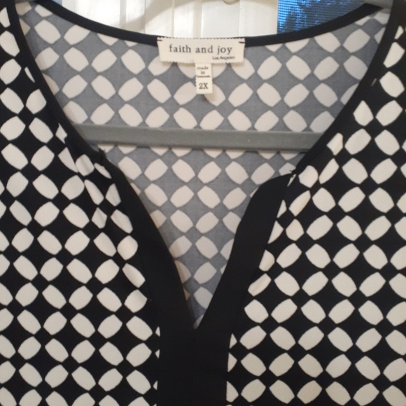 Faith and Joy Plus Size Top/Blouse - Picture 4 of 9